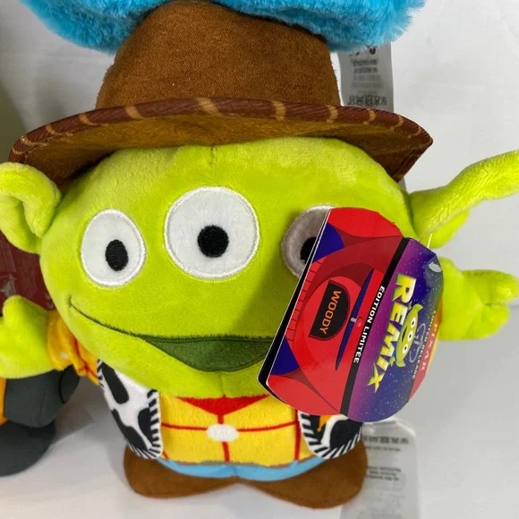 Disney Pixar Plush Alien Remix Limited Ed. Set (Woody,WallE, Sulley,Nemo)
